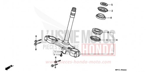 TIGE DE DIRECTION CLR125W de 1998